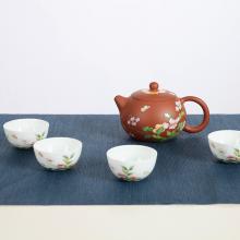 5头珐琅彩茶具（蝶恋花(huā)）