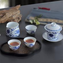 8头玲珑功夫茶具开堂山(shān)...